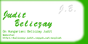 judit beliczay business card